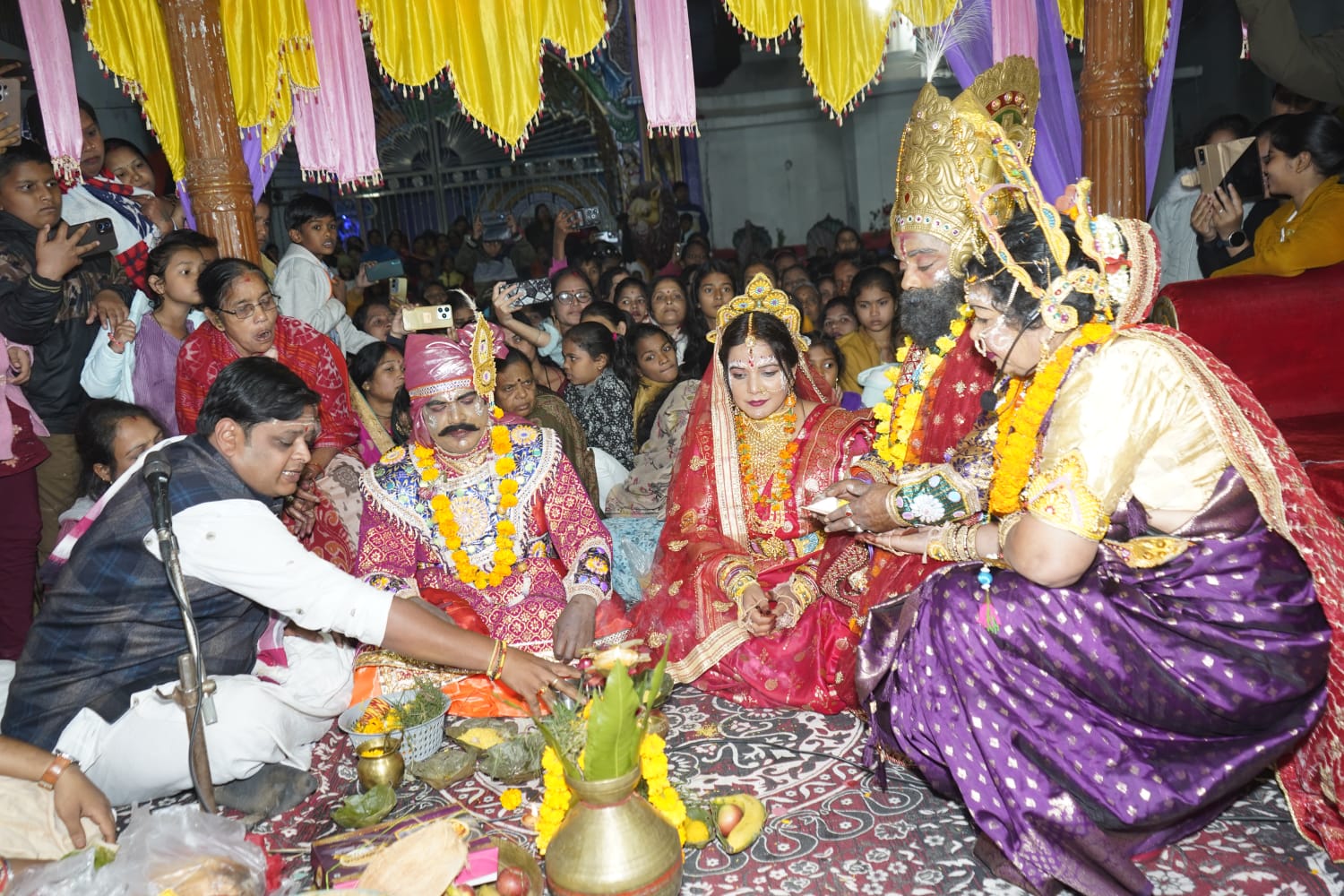Marriage of Devaki and Vasudeva at Ramji Temple, Divine Voice